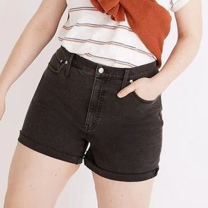 Madewell High-Rise Denim Shorts in Lunar Wash